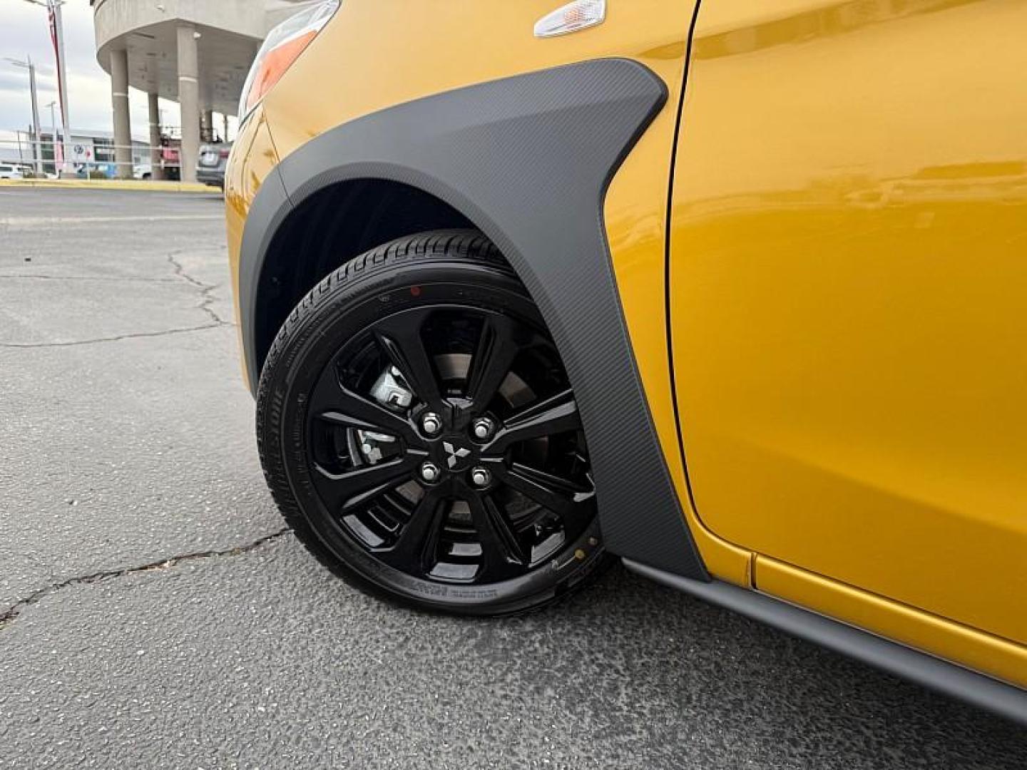 2024 YELLOW Mitsubishi Mirage (ML32AWHJ6RH) with an 3-Cyl 1.2 Liter engine, Automatic CVT transmission, located at 412 Auto Vista Drive, Palmdale, 93551, (661) 945-0620, 34.592636, -118.136681 - Photo#10