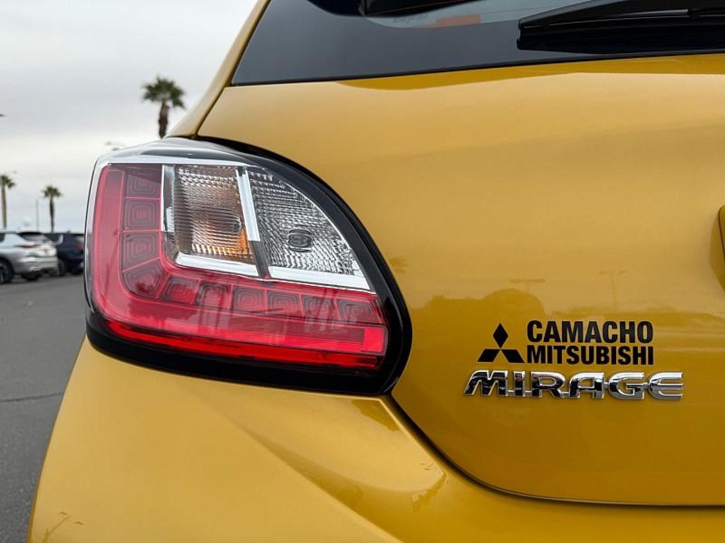 2024 YELLOW Mitsubishi Mirage (ML32AWHJ6RH) with an 3-Cyl 1.2 Liter engine, Automatic CVT transmission, located at 412 Auto Vista Drive, Palmdale, 93551, (661) 945-0620, 34.592636, -118.136681 - Photo#14