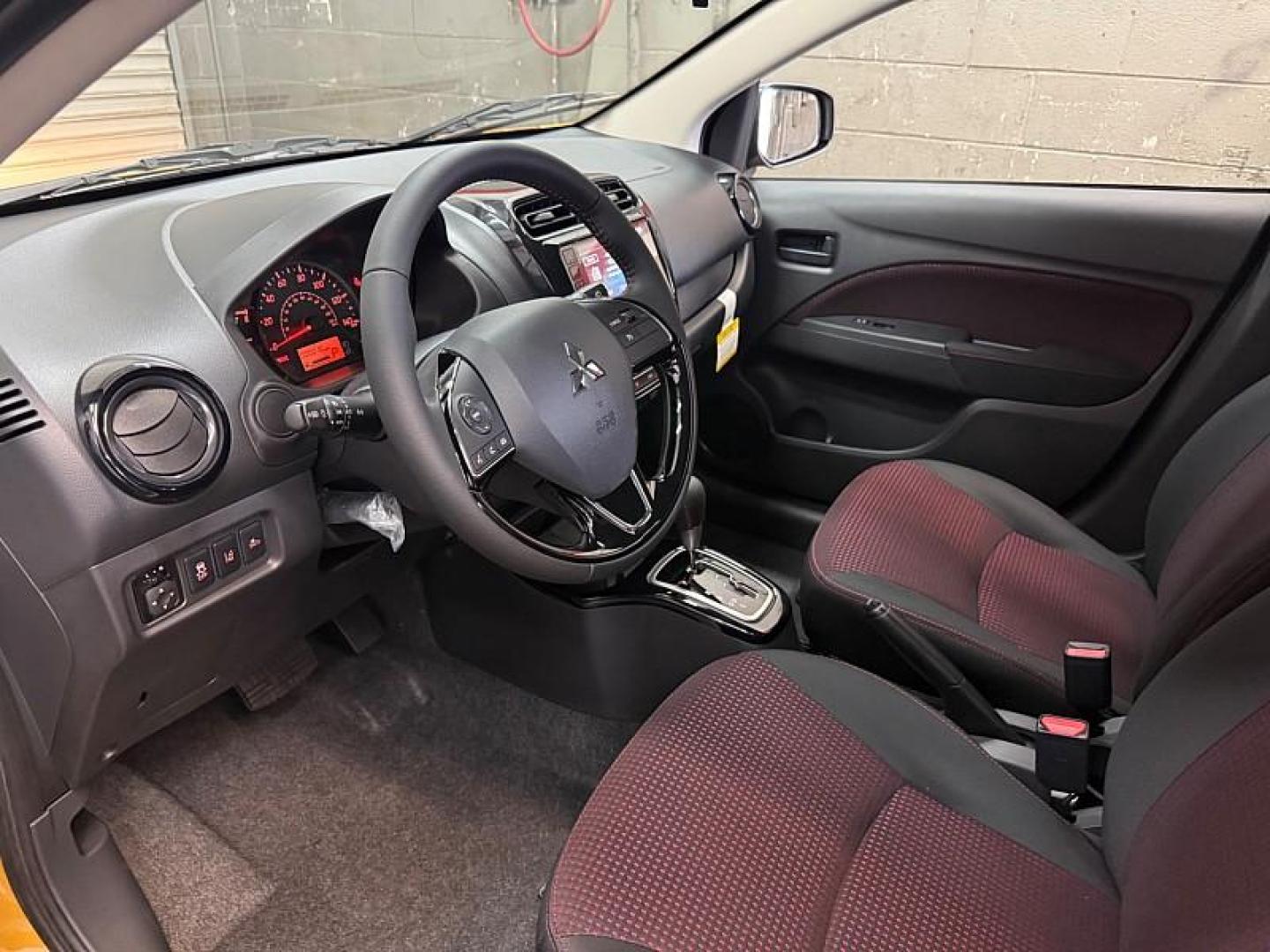 2024 YELLOW Mitsubishi Mirage (ML32AWHJ6RH) with an 3-Cyl 1.2 Liter engine, Automatic CVT transmission, located at 412 Auto Vista Drive, Palmdale, 93551, (661) 945-0620, 34.592636, -118.136681 - Photo#16