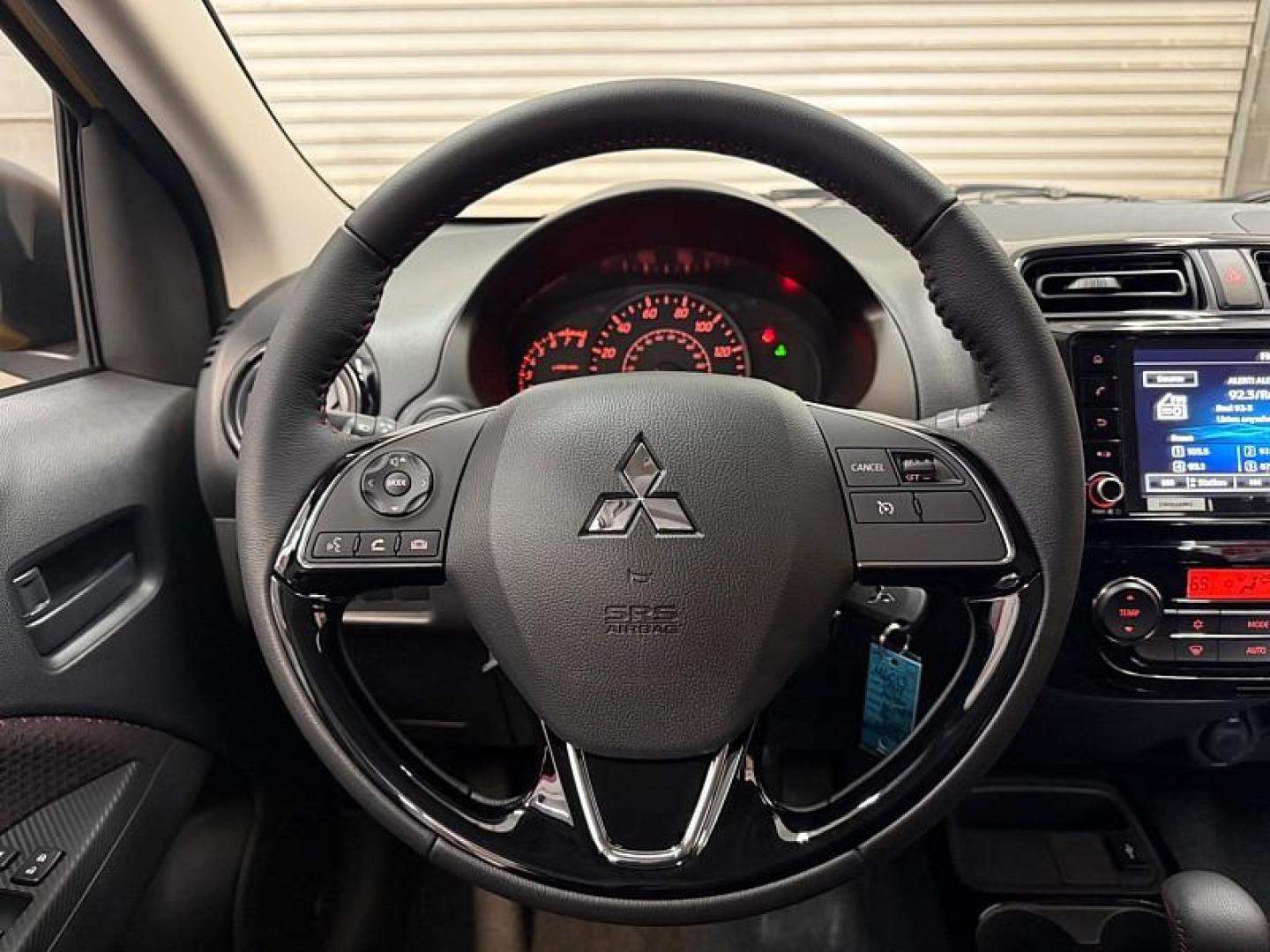 2024 YELLOW Mitsubishi Mirage (ML32AWHJ6RH) with an 3-Cyl 1.2 Liter engine, Automatic CVT transmission, located at 412 Auto Vista Drive, Palmdale, 93551, (661) 945-0620, 34.592636, -118.136681 - Photo#18