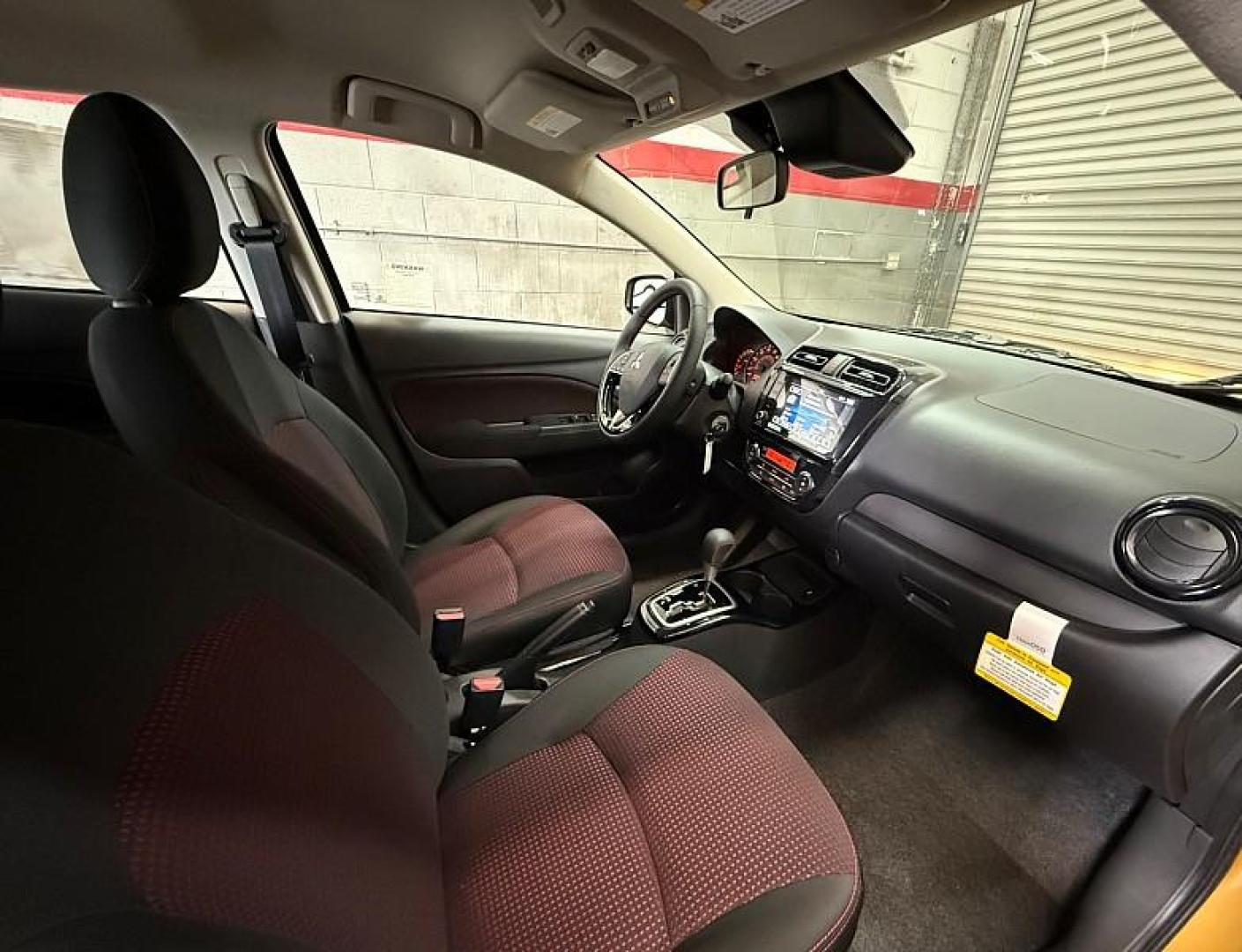 2024 YELLOW Mitsubishi Mirage (ML32AWHJ6RH) with an 3-Cyl 1.2 Liter engine, Automatic CVT transmission, located at 412 Auto Vista Drive, Palmdale, 93551, (661) 945-0620, 34.592636, -118.136681 - Photo#26