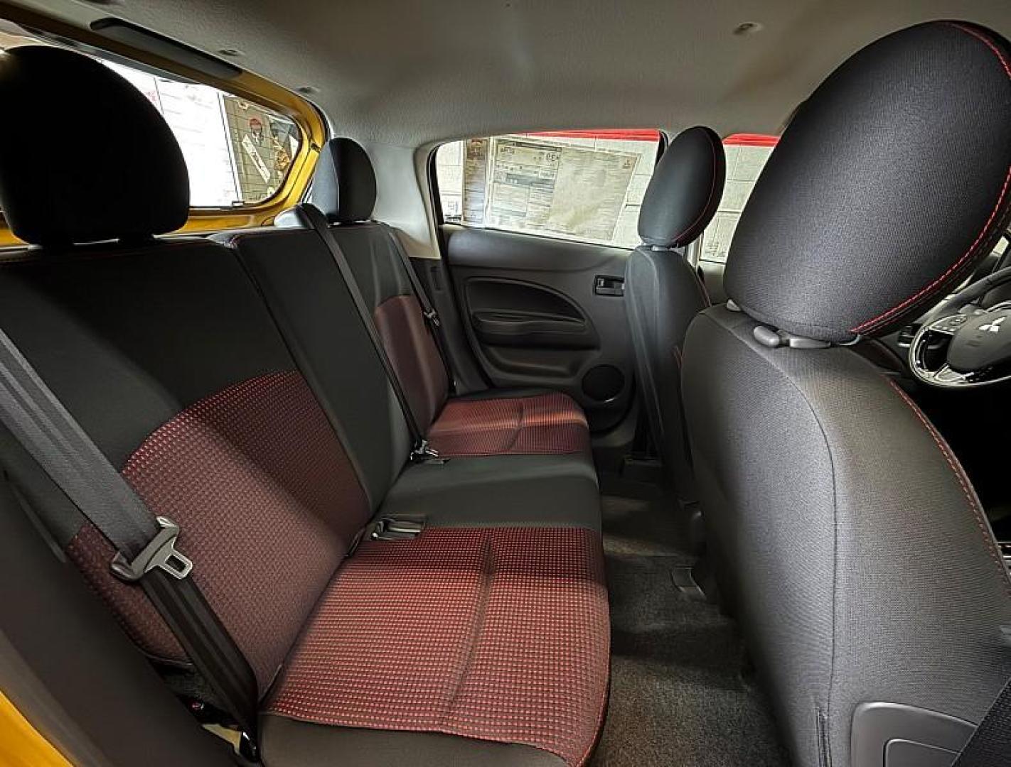 2024 YELLOW Mitsubishi Mirage (ML32AWHJ6RH) with an 3-Cyl 1.2 Liter engine, Automatic CVT transmission, located at 412 Auto Vista Drive, Palmdale, 93551, (661) 945-0620, 34.592636, -118.136681 - Photo#27