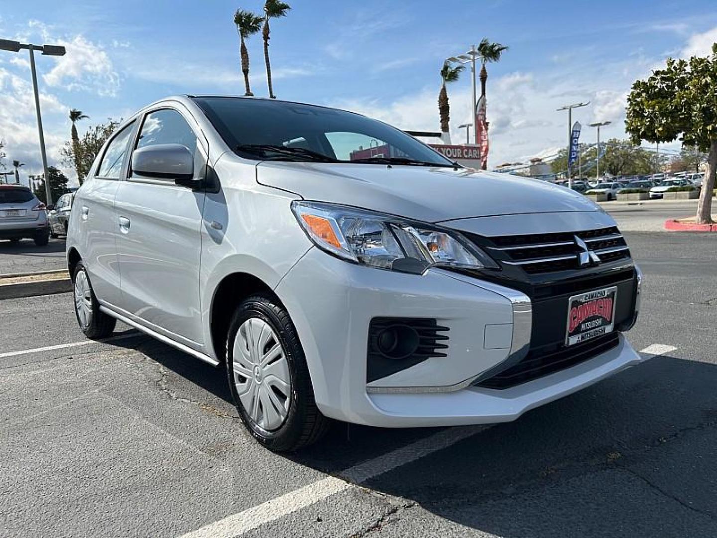 2024 BLUE Mitsubishi Mirage (ML32AUHJ8RH) with an 3-Cyl 1.2 Liter engine, Automatic CVT transmission, located at 412 Auto Vista Drive, Palmdale, 93551, (661) 945-0620, 34.592636, -118.136681 - Photo#1