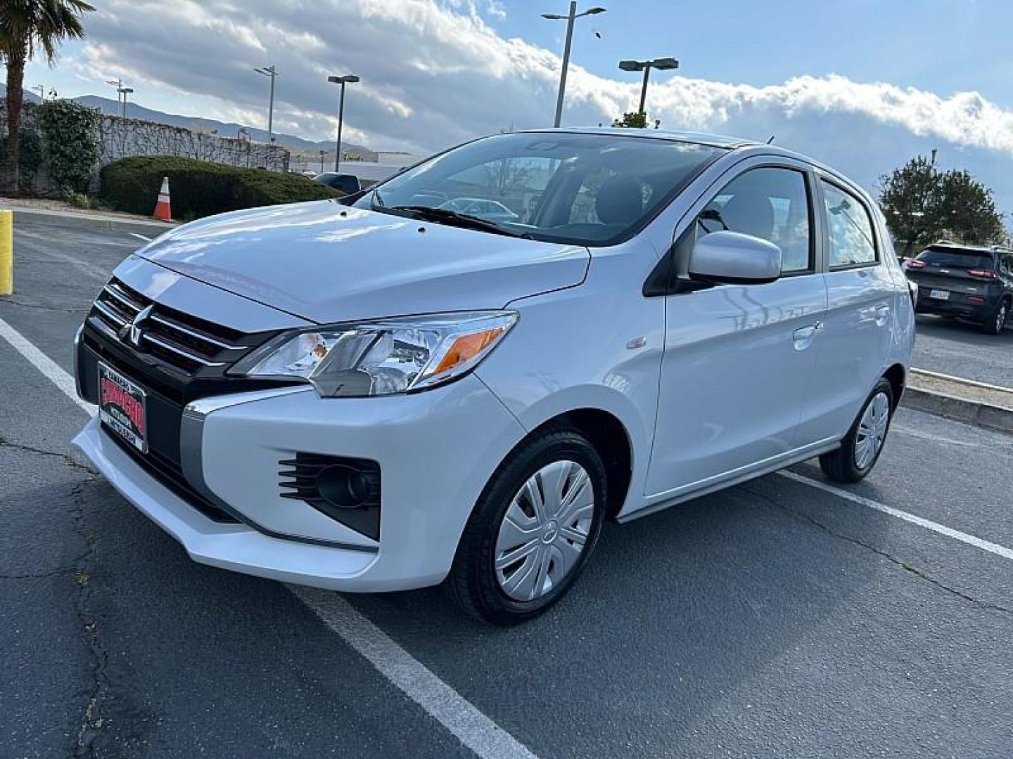 2024 BLUE Mitsubishi Mirage (ML32AUHJ8RH) with an 3-Cyl 1.2 Liter engine, Automatic CVT transmission, located at 412 Auto Vista Drive, Palmdale, 93551, (661) 945-0620, 34.592636, -118.136681 - Photo#4