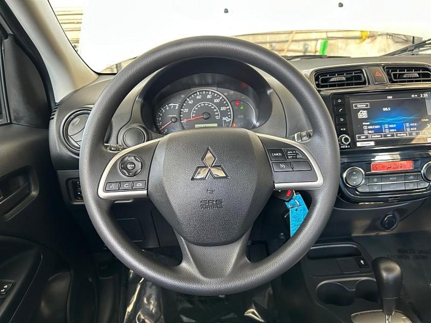 2024 BLUE Mitsubishi Mirage (ML32AUHJ8RH) with an 3-Cyl 1.2 Liter engine, Automatic CVT transmission, located at 412 Auto Vista Drive, Palmdale, 93551, (661) 945-0620, 34.592636, -118.136681 - Photo#14