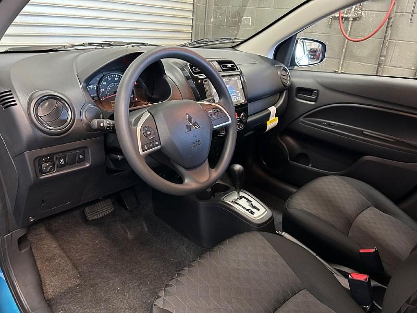 2024 BLUE Mitsubishi Mirage (ML32AUHJ8RH) with an 3-Cyl 1.2 Liter engine, Automatic CVT transmission, located at 412 Auto Vista Drive, Palmdale, 93551, (661) 945-0620, 34.592636, -118.136681 - Photo#28