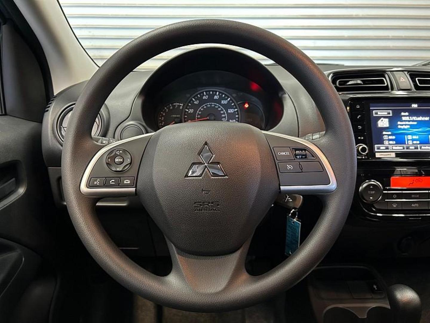 2024 BLUE Mitsubishi Mirage (ML32AUHJ8RH) with an 3-Cyl 1.2 Liter engine, Automatic CVT transmission, located at 412 Auto Vista Drive, Palmdale, 93551, (661) 945-0620, 34.592636, -118.136681 - Photo#32