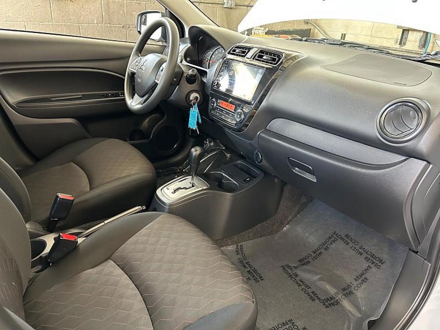 2024 BLUE Mitsubishi Mirage (ML32AUHJ8RH) with an 3-Cyl 1.2 Liter engine, Automatic CVT transmission, located at 412 Auto Vista Drive, Palmdale, 93551, (661) 945-0620, 34.592636, -118.136681 - Photo#35