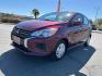 2024 RED Mitsubishi Mirage (ML32AUHJ9RH) with an 3-Cyl 1.2 Liter engine, Automatic CVT transmission, located at 412 Auto Vista Drive, Palmdale, 93551, (661) 945-0620, 34.592636, -118.136681 - Photo#2