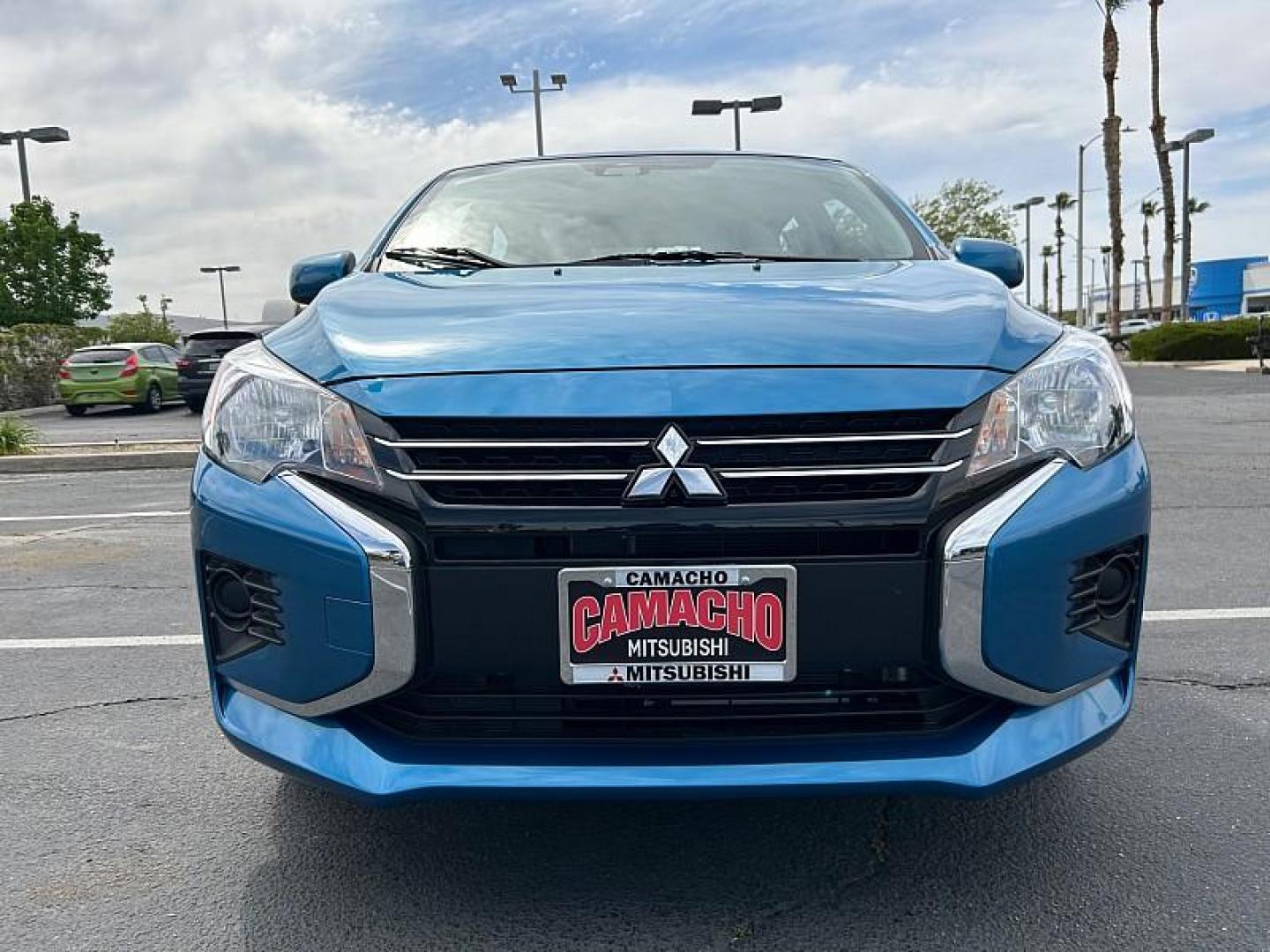 2024 BLUE Mitsubishi Mirage (ML32AUHJ3RH) with an 3-Cyl 1.2 Liter engine, Automatic CVT transmission, located at 412 Auto Vista Drive, Palmdale, 93551, (661) 945-0620, 34.592636, -118.136681 - Photo#1