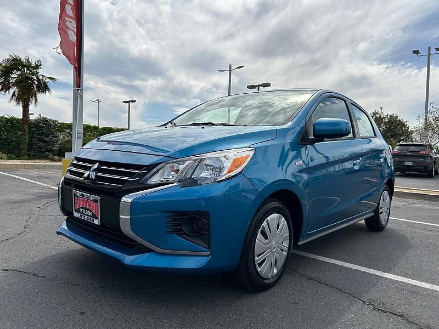 2024 BLUE Mitsubishi Mirage (ML32AUHJ3RH) with an 3-Cyl 1.2 Liter engine, Automatic CVT transmission, located at 412 Auto Vista Drive, Palmdale, 93551, (661) 945-0620, 34.592636, -118.136681 - Photo#2