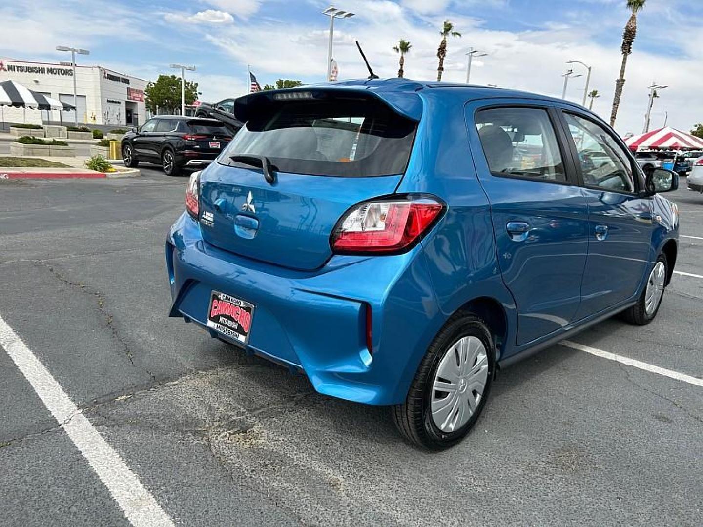2024 BLUE Mitsubishi Mirage (ML32AUHJ3RH) with an 3-Cyl 1.2 Liter engine, Automatic CVT transmission, located at 412 Auto Vista Drive, Palmdale, 93551, (661) 945-0620, 34.592636, -118.136681 - Photo#7
