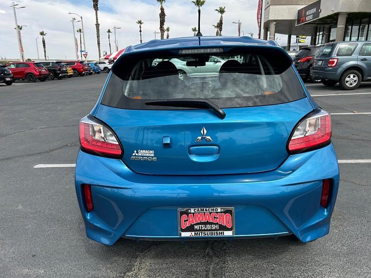 2024 BLUE Mitsubishi Mirage (ML32AUHJ3RH) with an 3-Cyl 1.2 Liter engine, Automatic CVT transmission, located at 412 Auto Vista Drive, Palmdale, 93551, (661) 945-0620, 34.592636, -118.136681 - Photo#8