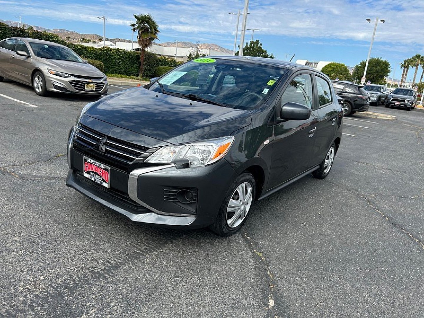 2024 Gray Mitsubishi Mirage (ML32AUHJ7RH) with an 3-Cyl 1.2 Liter engine, Automatic CVT transmission, located at 412 Auto Vista Drive, Palmdale, 93551, (661) 945-0620, 34.592636, -118.136681- Photo#6