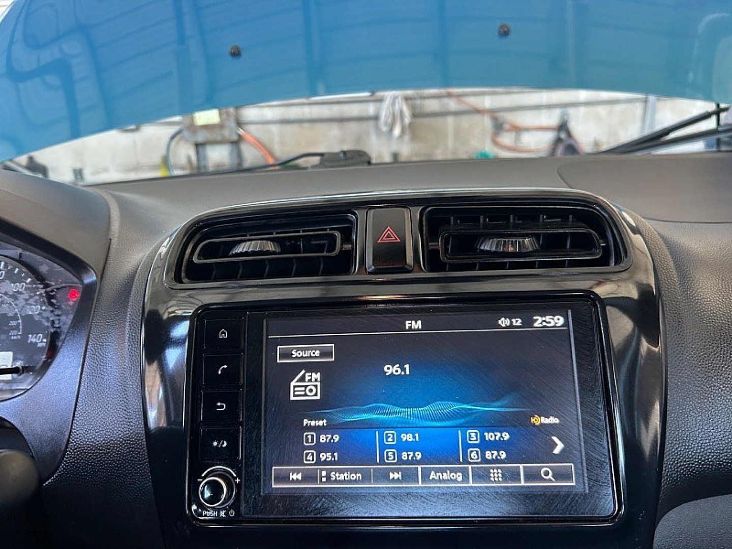 2024 Blue Mitsubishi Mirage (ML32AUHJ3RH) with an 3-Cyl 1.2 Liter engine, Automatic CVT transmission, located at 412 Auto Vista Drive, Palmdale, 93551, (661) 945-0620, 34.592636, -118.136681- Photo#13