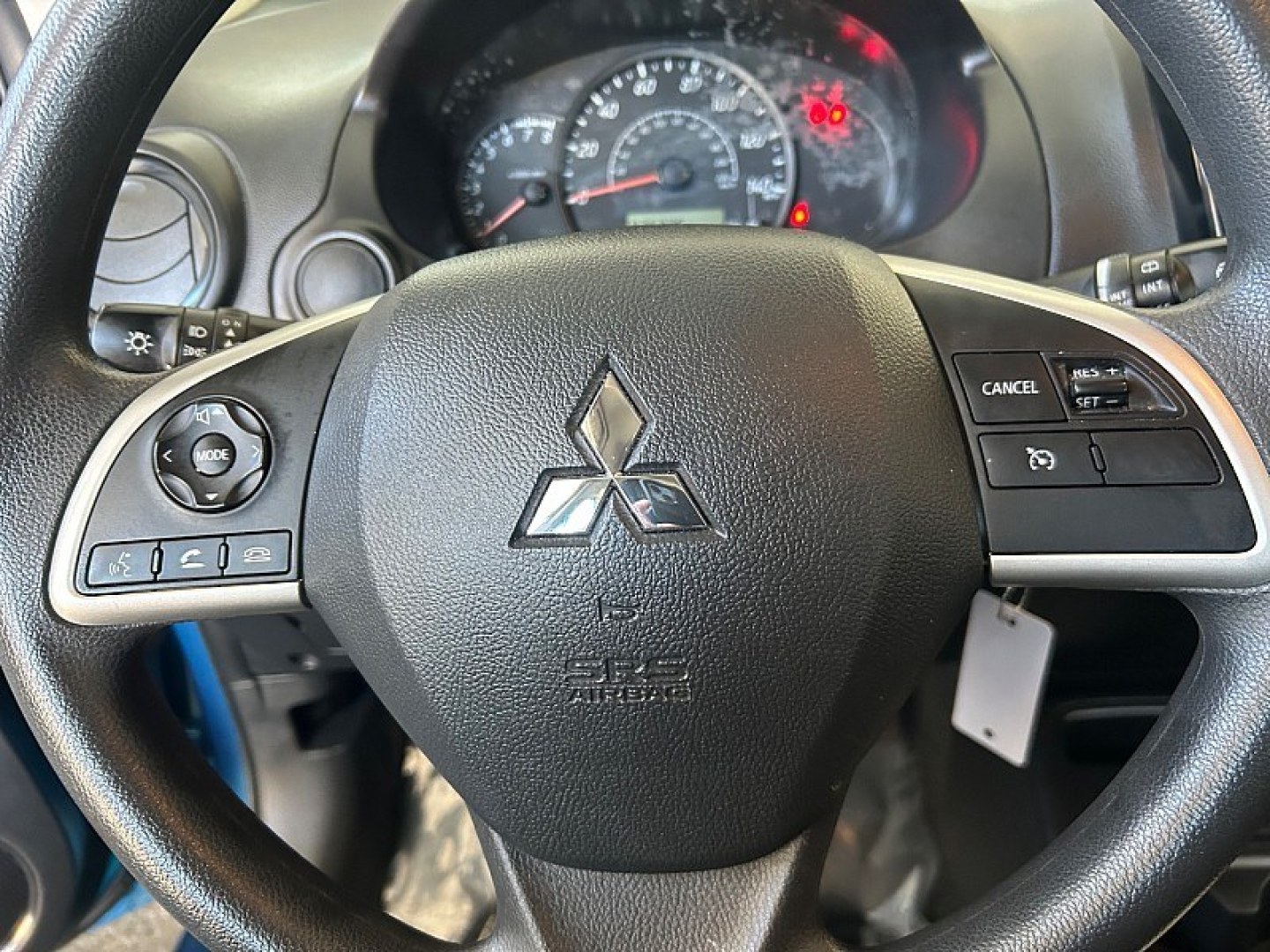 2024 Blue Mitsubishi Mirage (ML32AUHJ3RH) with an 3-Cyl 1.2 Liter engine, Automatic CVT transmission, located at 412 Auto Vista Drive, Palmdale, 93551, (661) 945-0620, 34.592636, -118.136681- Photo#12