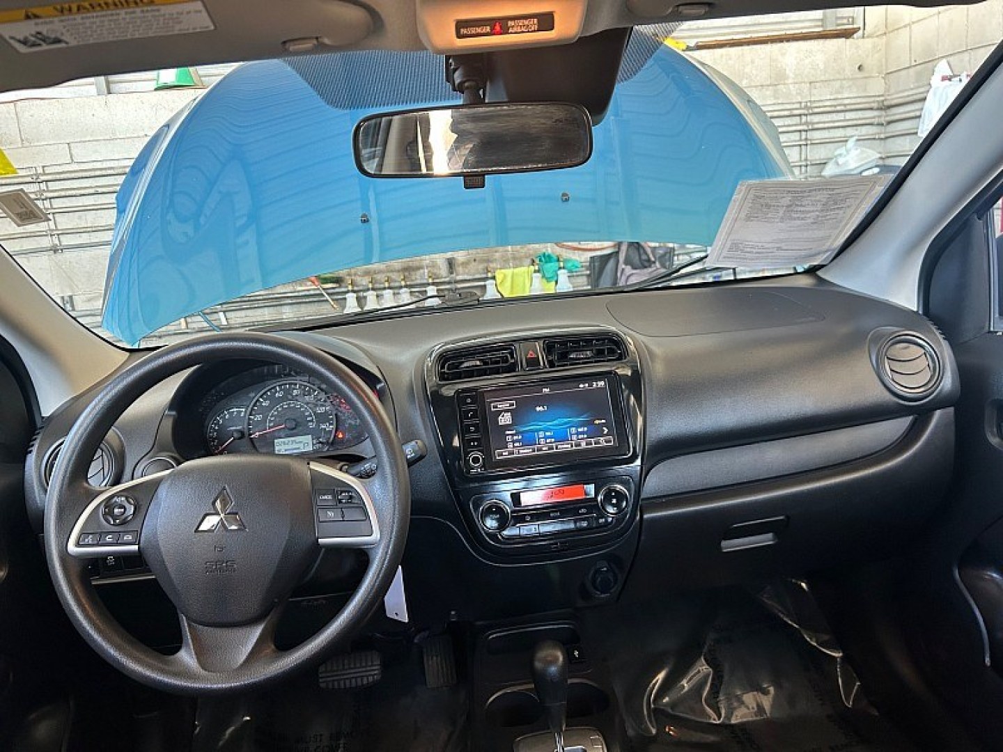 2024 Blue Mitsubishi Mirage (ML32AUHJ3RH) with an 3-Cyl 1.2 Liter engine, Automatic CVT transmission, located at 412 Auto Vista Drive, Palmdale, 93551, (661) 945-0620, 34.592636, -118.136681- Photo#10