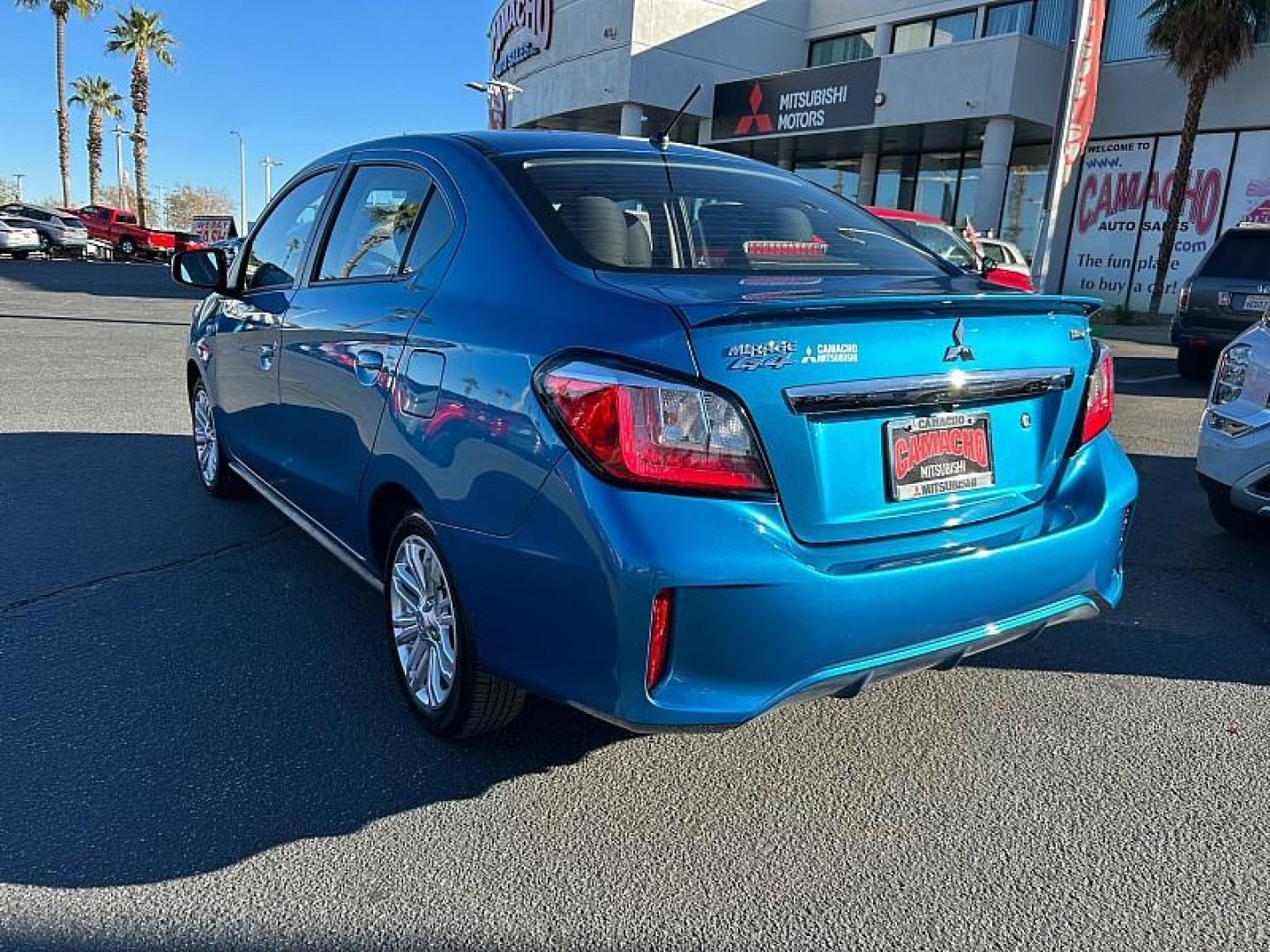 2024 BLUE Mitsubishi Mirage G4 (ML32FUFJ4RH) with an 3-Cyl 1.2 Liter engine, Automatic CVT transmission, located at 412 Auto Vista Drive, Palmdale, 93551, (661) 945-0620, 34.592636, -118.136681 - Photo#25