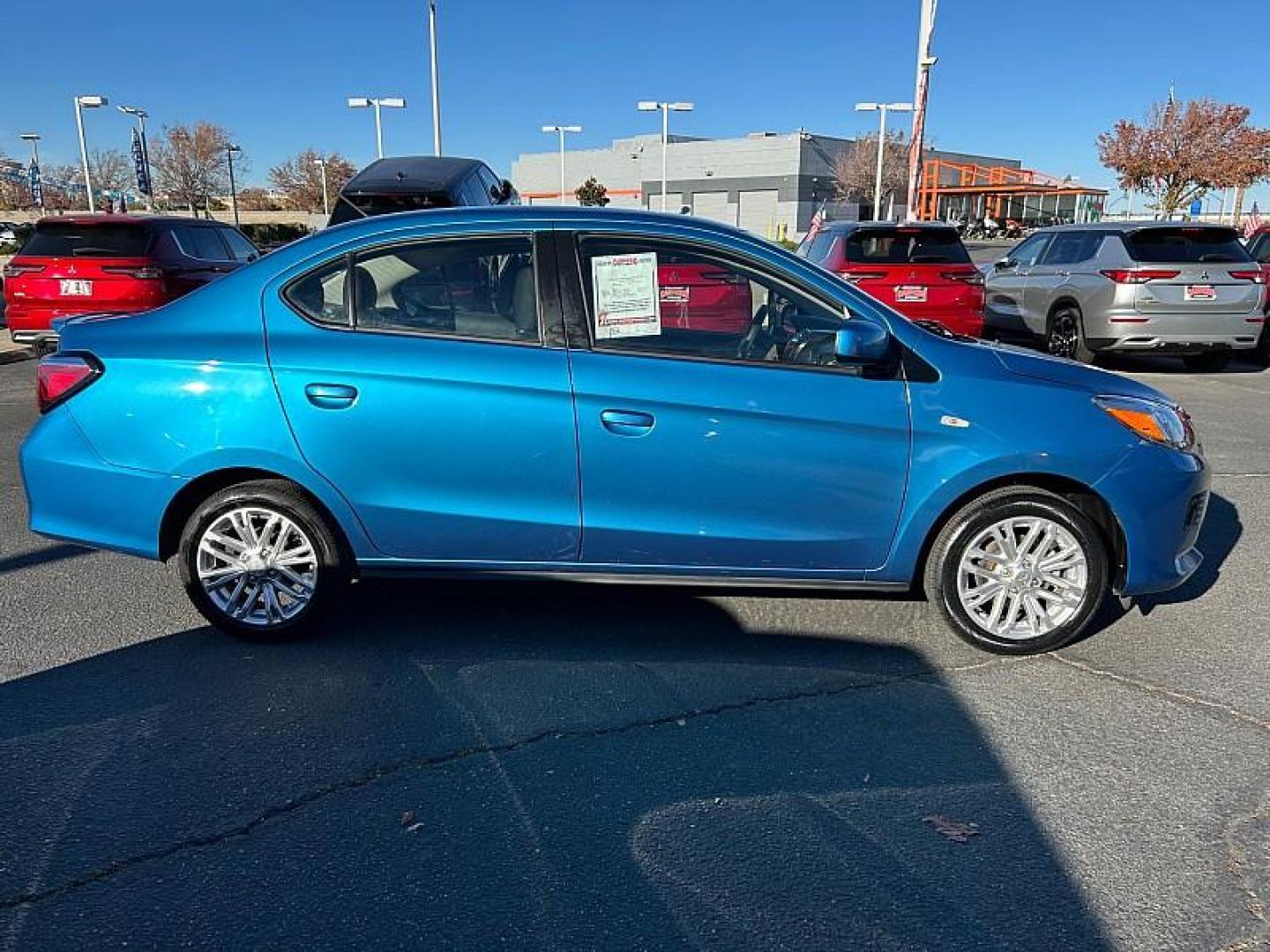 2024 BLUE Mitsubishi Mirage G4 (ML32FUFJ4RH) with an 3-Cyl 1.2 Liter engine, Automatic CVT transmission, located at 412 Auto Vista Drive, Palmdale, 93551, (661) 945-0620, 34.592636, -118.136681 - Photo#24