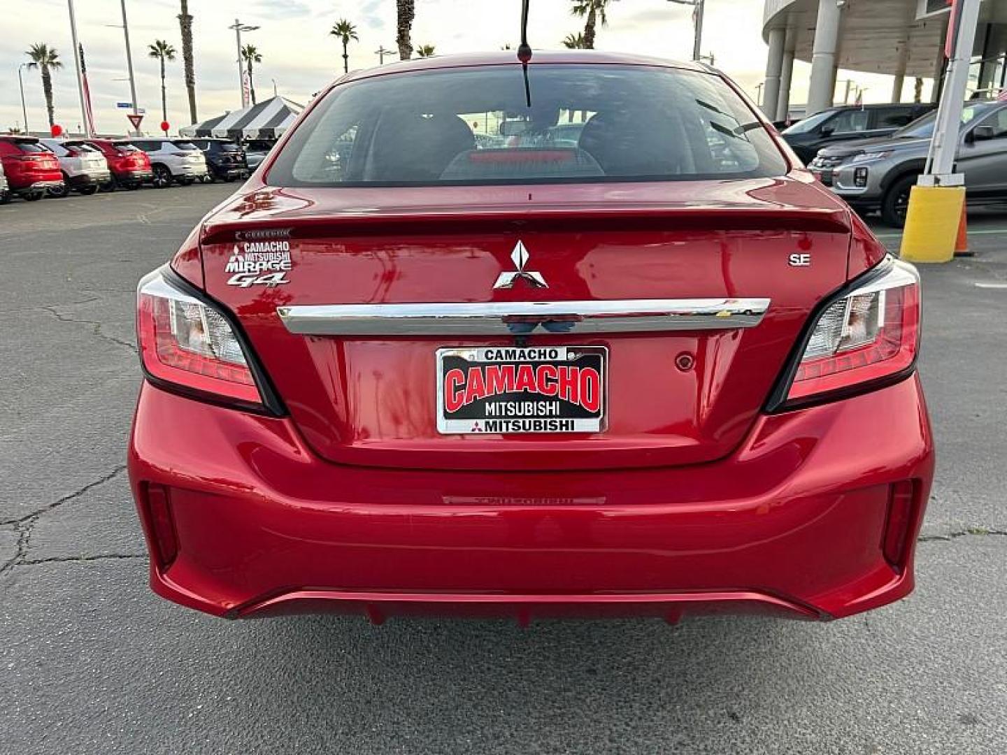 2024 RED Mitsubishi Mirage G4 (ML32FVFJ0RH) with an 3-Cyl 1.2 Liter engine, Automatic CVT transmission, located at 412 Auto Vista Drive, Palmdale, 93551, (661) 945-0620, 34.592636, -118.136681- Photo#3