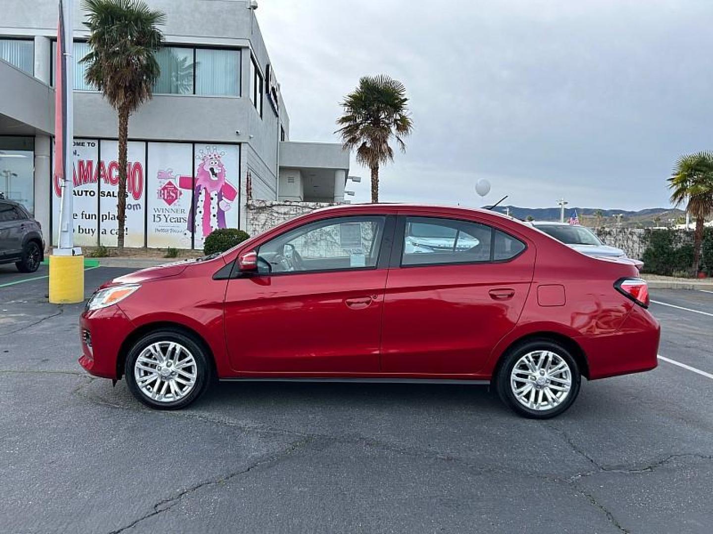 2024 RED Mitsubishi Mirage G4 (ML32FVFJ0RH) with an 3-Cyl 1.2 Liter engine, Automatic CVT transmission, located at 412 Auto Vista Drive, Palmdale, 93551, (661) 945-0620, 34.592636, -118.136681- Photo#5