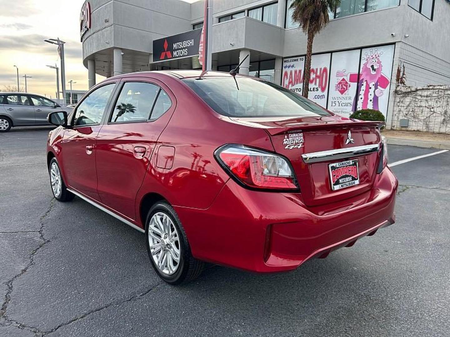 2024 RED Mitsubishi Mirage G4 (ML32FVFJ0RH) with an 3-Cyl 1.2 Liter engine, Automatic CVT transmission, located at 412 Auto Vista Drive, Palmdale, 93551, (661) 945-0620, 34.592636, -118.136681- Photo#8