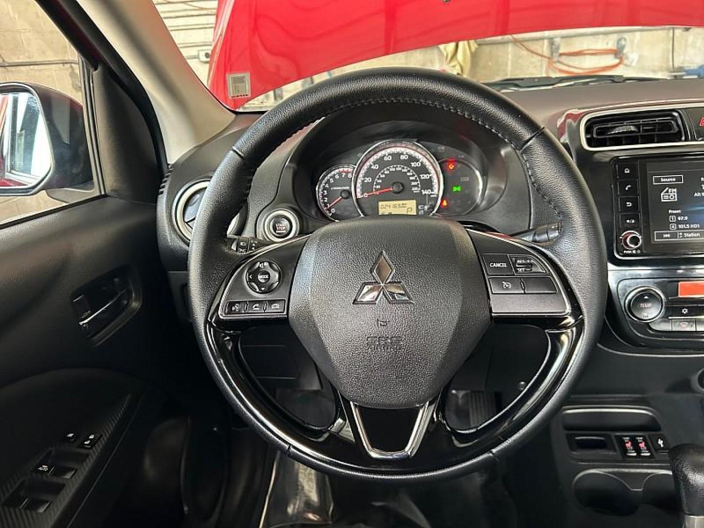 2024 RED Mitsubishi Mirage G4 (ML32FVFJ0RH) with an 3-Cyl 1.2 Liter engine, Automatic CVT transmission, located at 412 Auto Vista Drive, Palmdale, 93551, (661) 945-0620, 34.592636, -118.136681- Photo#26