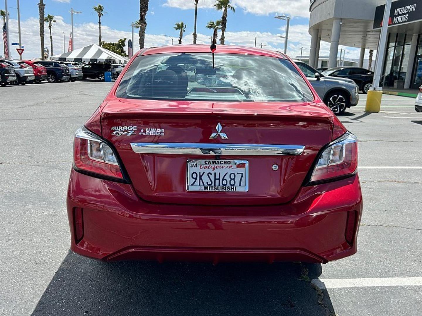 2024 BURGUNDY Mitsubishi Mirage G4 (ML32FUFJ7RH) with an 3-Cyl 1.2 Liter engine, Automatic CVT transmission, located at 412 Auto Vista Drive, Palmdale, 93551, (661) 945-0620, 34.592636, -118.136681 - Photo#5