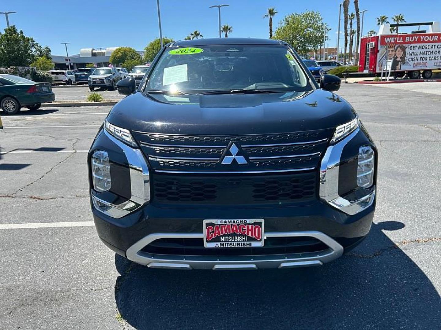 2024 BLACK Mitsubishi Outlander (JA4J3VA85RZ) with an 4-Cyl 2.5 Liter engine, Automatic CVT transmission, located at 412 Auto Vista Drive, Palmdale, 93551, (661) 945-0620, 34.592636, -118.136681 - Photo#1