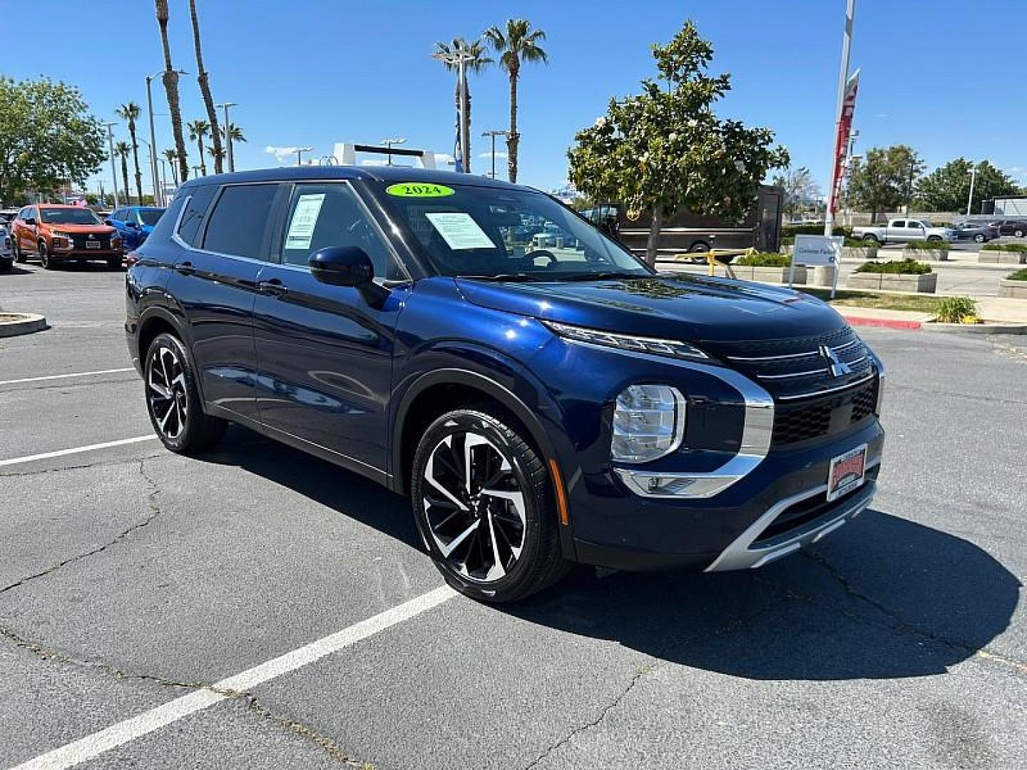 2024 BLUE Mitsubishi Outlander (JA4J4VA89RZ) with an 4-Cyl 2.5 Liter engine, Automatic CVT transmission, located at 412 Auto Vista Drive, Palmdale, 93551, (661) 945-0620, 34.592636, -118.136681- Photo#0