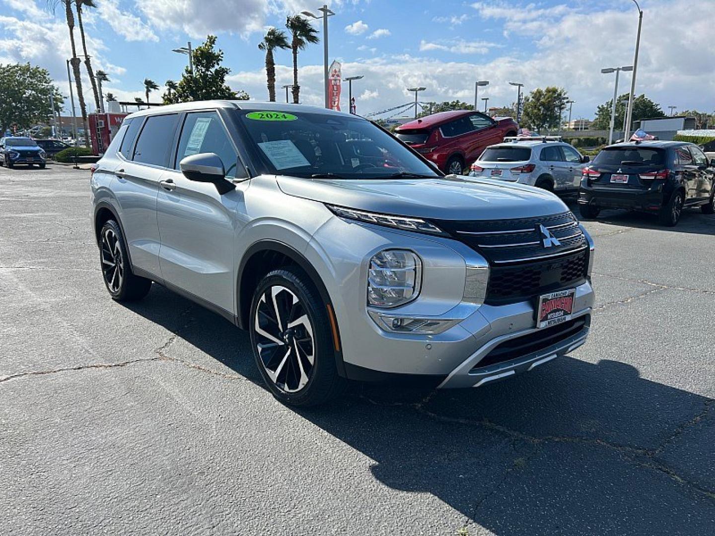 2024 BLACK Mitsubishi Outlander (JA4J3VA89RZ) with an 4-Cyl 2.5 Liter engine, Automatic CVT transmission, located at 412 Auto Vista Drive, Palmdale, 93551, (661) 945-0620, 34.592636, -118.136681 - Photo#0