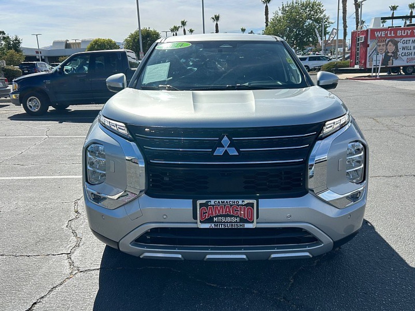 2024 Silver Mitsubishi Outlander (JA4J4VA84RZ) with an 4-Cyl 2.5 Liter engine, Automatic CVT transmission, located at 412 Auto Vista Drive, Palmdale, 93551, (661) 945-0620, 34.592636, -118.136681- Photo#1