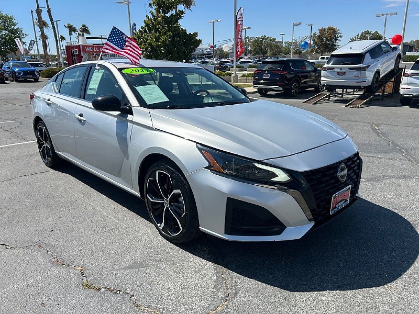 2024 Silver Nissan Altima (1N4BL4CV0RN) with an 4-Cyl 2.5 Liter engine, Automatic Xtronic CVT transmission, located at 412 Auto Vista Drive, Palmdale, 93551, (661) 945-0620, 34.592636, -118.136681- Photo#0