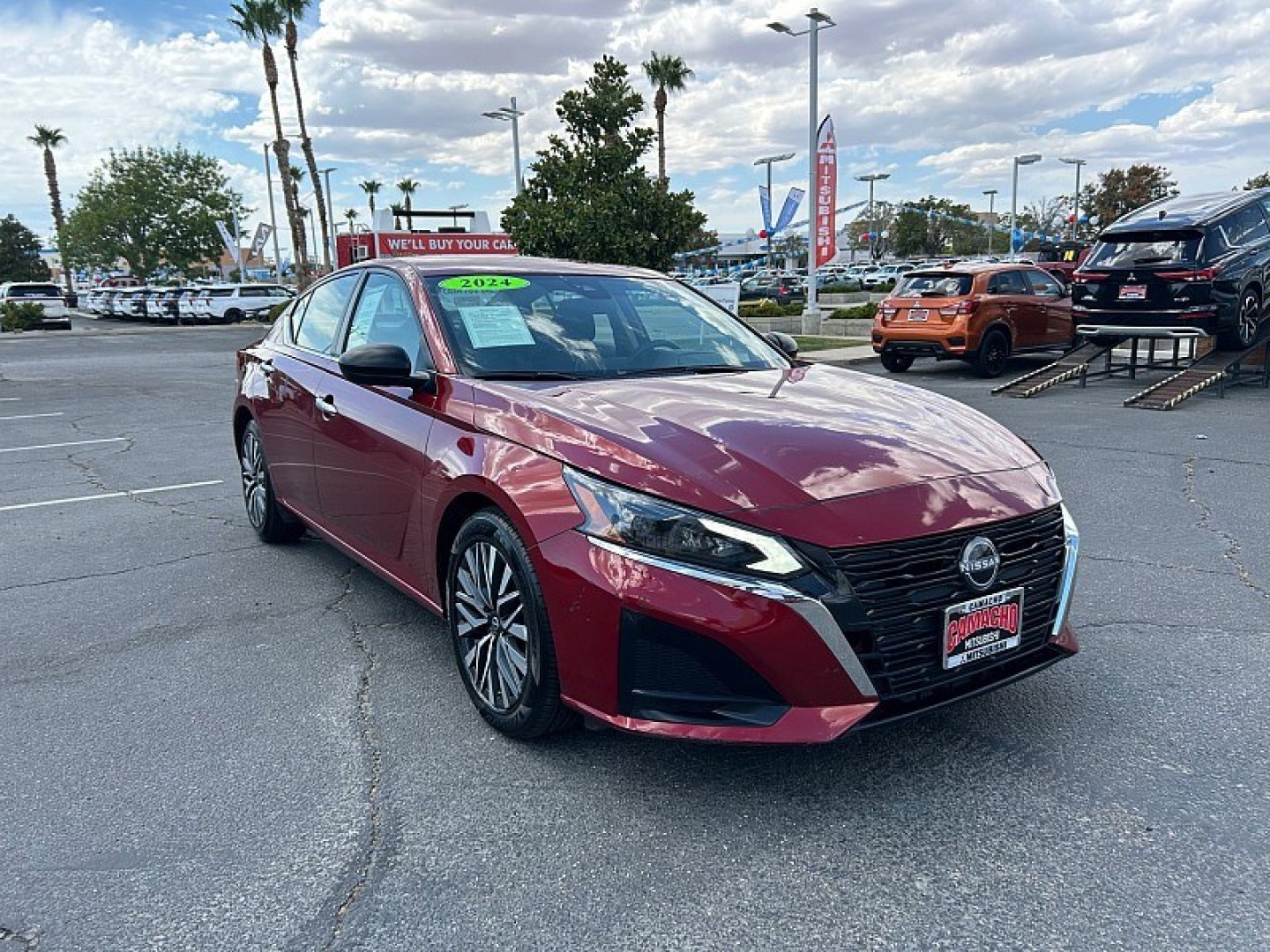 2024 Red Nissan Altima (1N4BL4DV7RN) with an 4-Cyl 2.5 Liter engine, Automatic Xtronic CVT transmission, located at 412 Auto Vista Drive, Palmdale, 93551, (661) 945-0620, 34.592636, -118.136681- Photo#0