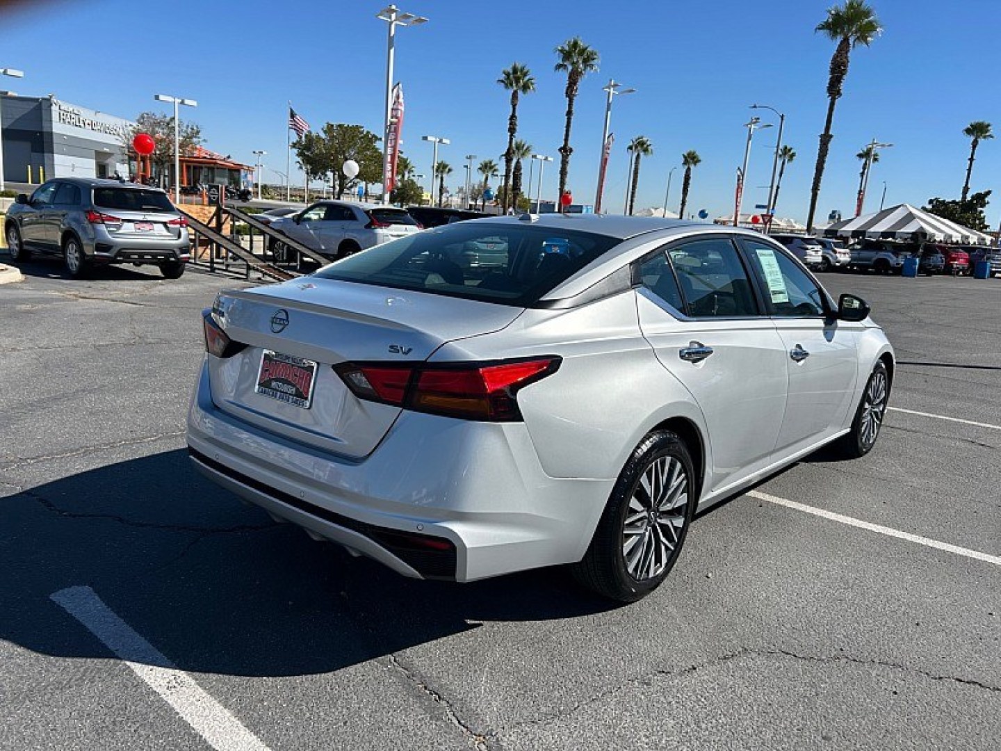 2024 Silver /black Nissan Altima (1N4BL4DV9RN) with an 4-Cyl 2.5 Liter engine, Automatic Xtronic CVT transmission, located at 412 Auto Vista Drive, Palmdale, 93551, (661) 945-0620, 34.592636, -118.136681 - Discover comfort, style, and impressive efficiency in this 2024 Nissan Altima SV! Powered by a 2.5L 4-cylinder engine paired with Nissan and rsquo;s Xtronic CVT automatic transmission, this sedan delivers a smooth, comfortable ride that and rsquo;s perfect for daily commuting and longer road trips.- Photo#6
