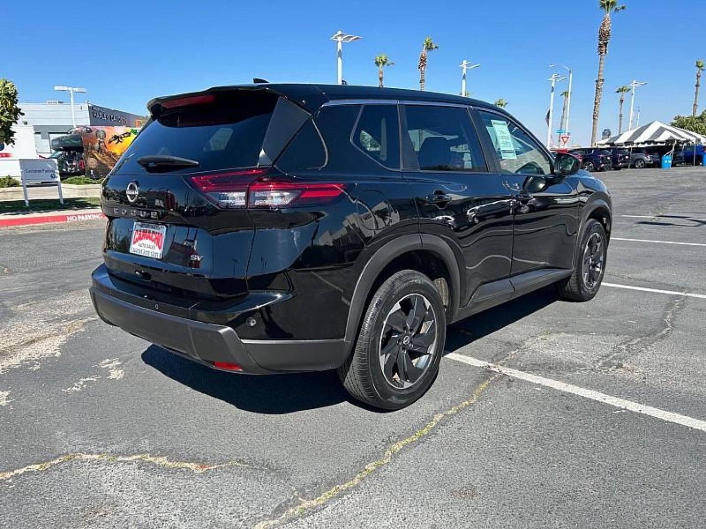 2024 BLACK Nissan Rogue (5N1BT3BA3RC) with an 3-Cyl Turbo 1.5 Liter engine, Automatic CVT transmission, located at 412 Auto Vista Drive, Palmdale, 93551, (661) 945-0620, 34.592636, -118.136681 - Photo#3