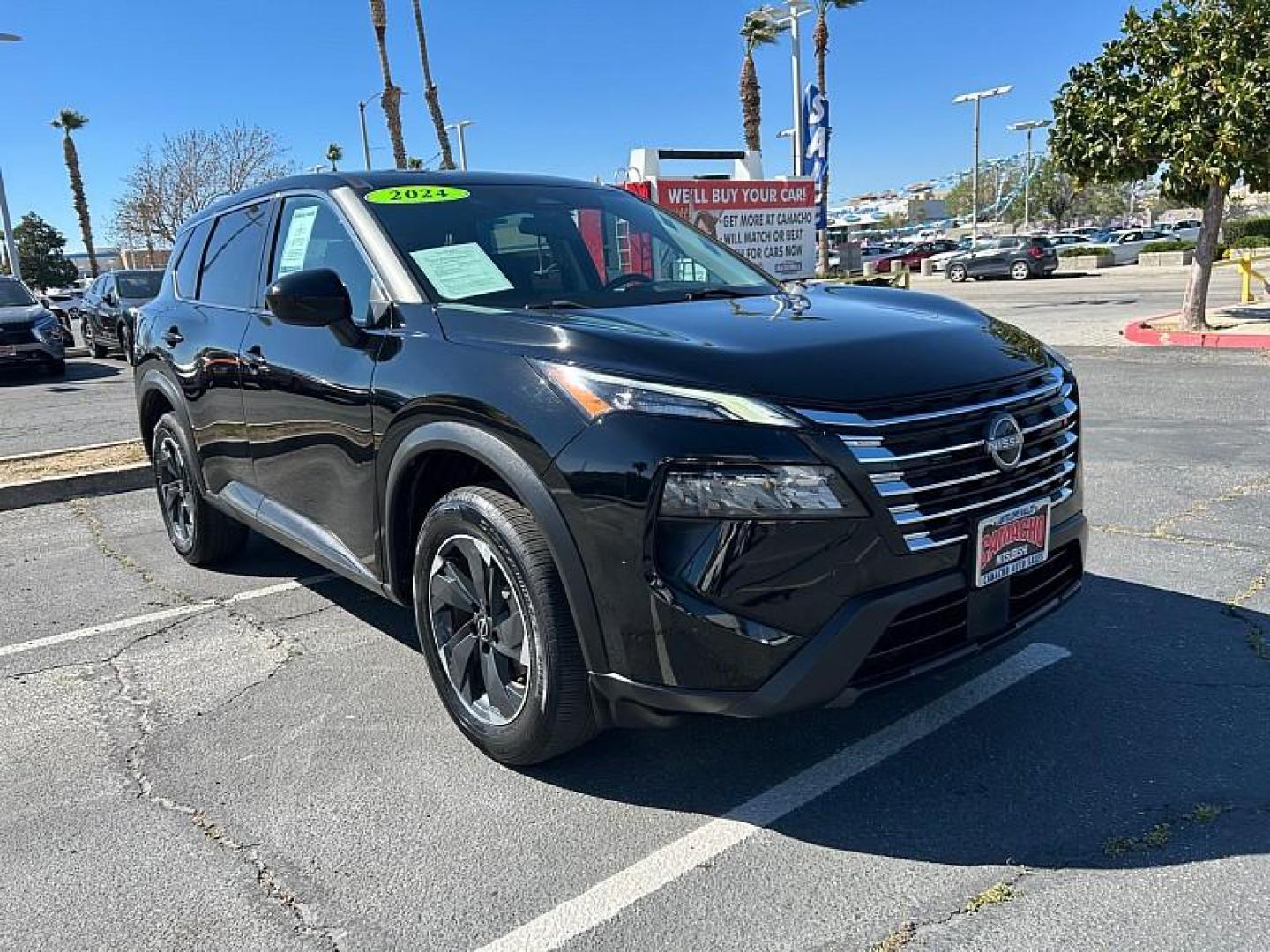 2024 BLACK Nissan Rogue (5N1BT3BA3RC) with an 3-Cyl Turbo 1.5 Liter engine, Automatic CVT transmission, located at 412 Auto Vista Drive, Palmdale, 93551, (661) 945-0620, 34.592636, -118.136681 - Photo#0