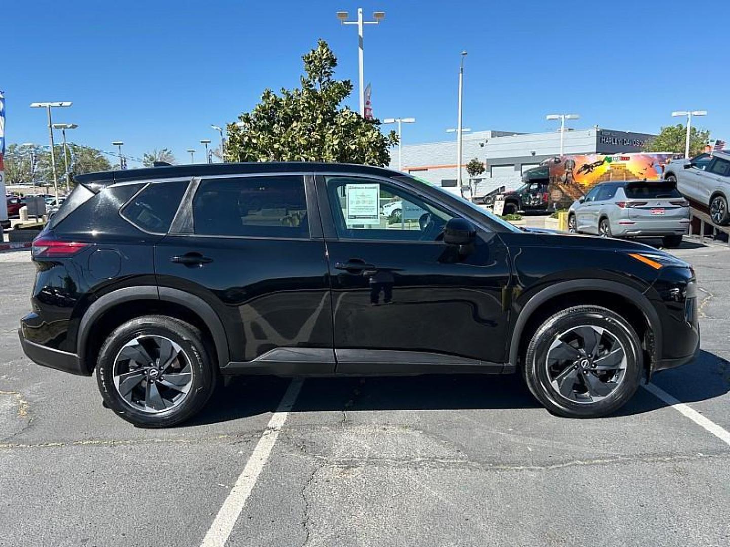 2024 BLACK Nissan Rogue (5N1BT3BA3RC) with an 3-Cyl Turbo 1.5 Liter engine, Automatic CVT transmission, located at 412 Auto Vista Drive, Palmdale, 93551, (661) 945-0620, 34.592636, -118.136681 - Photo#2