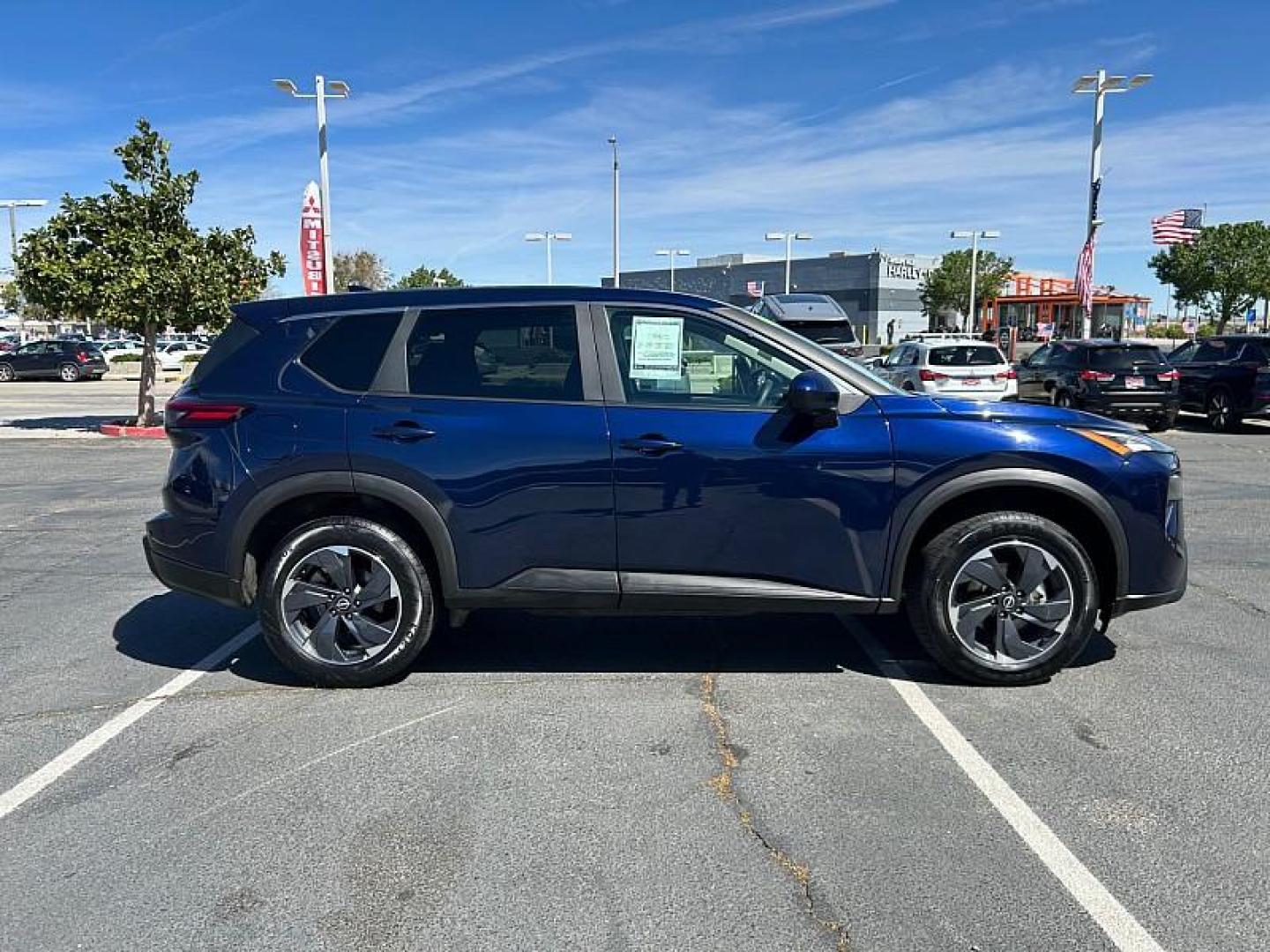 2024 BLUE Nissan Rogue (5N1BT3BA2RC) with an 3-Cyl Turbo 1.5 Liter engine, Automatic CVT transmission, located at 412 Auto Vista Drive, Palmdale, 93551, (661) 945-0620, 34.592636, -118.136681 - Photo#6