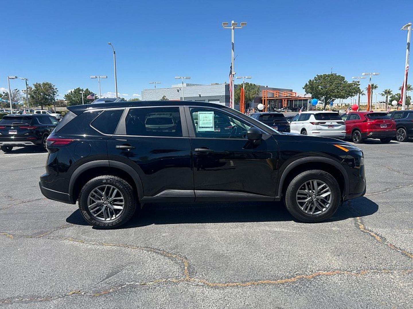 2024 BLACK Nissan Rogue (5N1BT3AA2RC) with an 3-Cyl Turbo 1.5 Liter engine, Automatic CVT transmission, located at 412 Auto Vista Drive, Palmdale, 93551, (661) 945-0620, 34.592636, -118.136681 - Photo#4