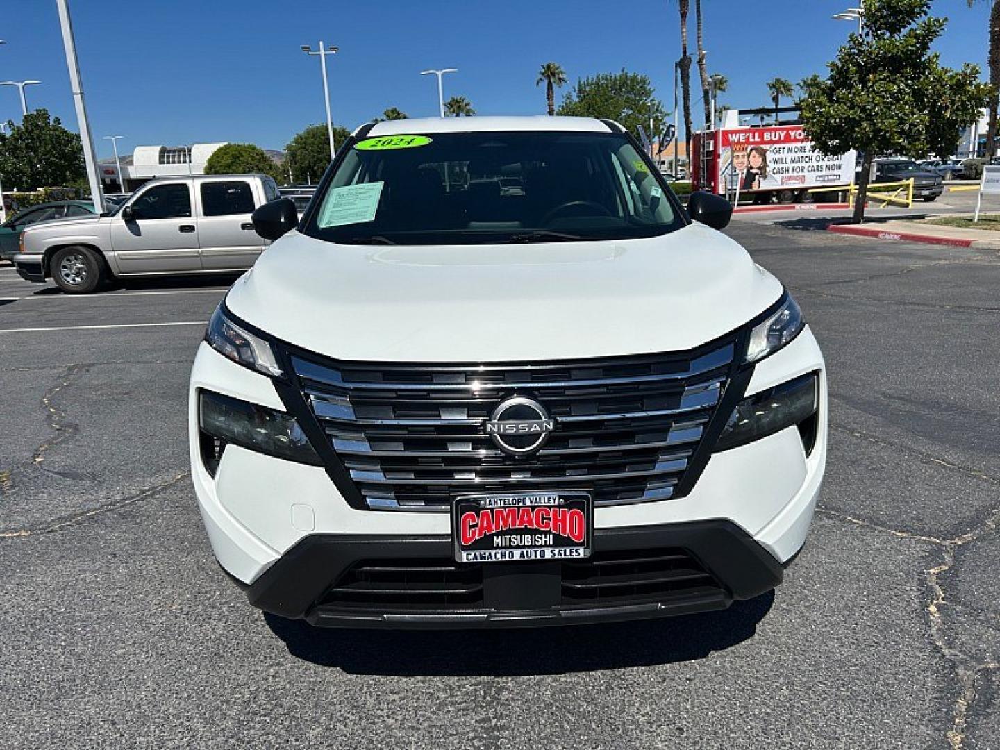 2024 White Nissan Rogue (5N1BT3AA4RC) with an 3-Cyl Turbo 1.5 Liter engine, Automatic CVT transmission, located at 412 Auto Vista Drive, Palmdale, 93551, (661) 945-0620, 34.592636, -118.136681- Photo#1