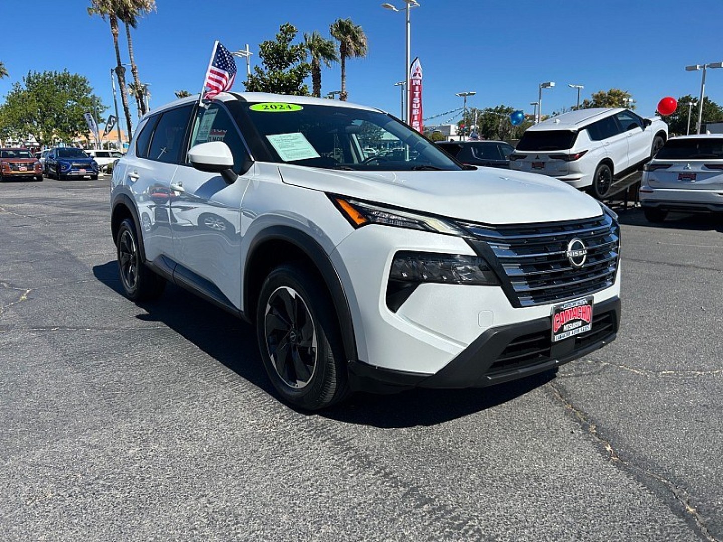 2024 White Nissan Rogue (5N1BT3BA5RC) with an 3-Cyl Turbo 1.5 Liter engine, Automatic CVT transmission, located at 412 Auto Vista Drive, Palmdale, 93551, (661) 945-0620, 34.592636, -118.136681- Photo#0