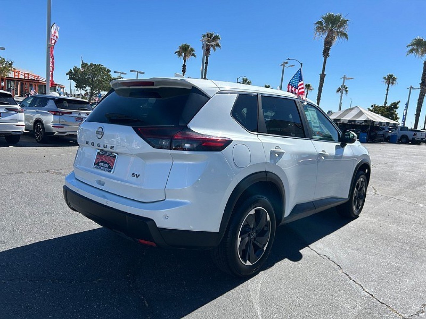 2024 White Nissan Rogue (5N1BT3BA5RC) with an 3-Cyl Turbo 1.5 Liter engine, Automatic CVT transmission, located at 412 Auto Vista Drive, Palmdale, 93551, (661) 945-0620, 34.592636, -118.136681- Photo#2