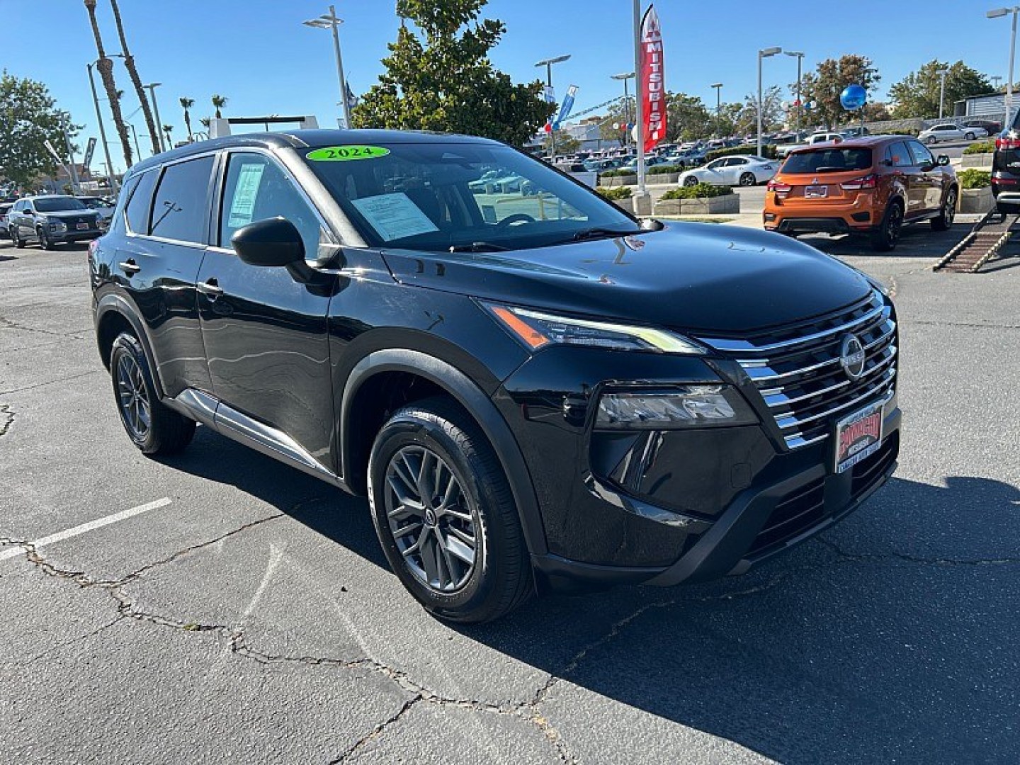 2024 Black Nissan Rogue (5N1BT3AA8RC) with an 3-Cyl Turbo 1.5 Liter engine, Automatic CVT transmission, located at 412 Auto Vista Drive, Palmdale, 93551, (661) 945-0620, 34.592636, -118.136681- Photo#0
