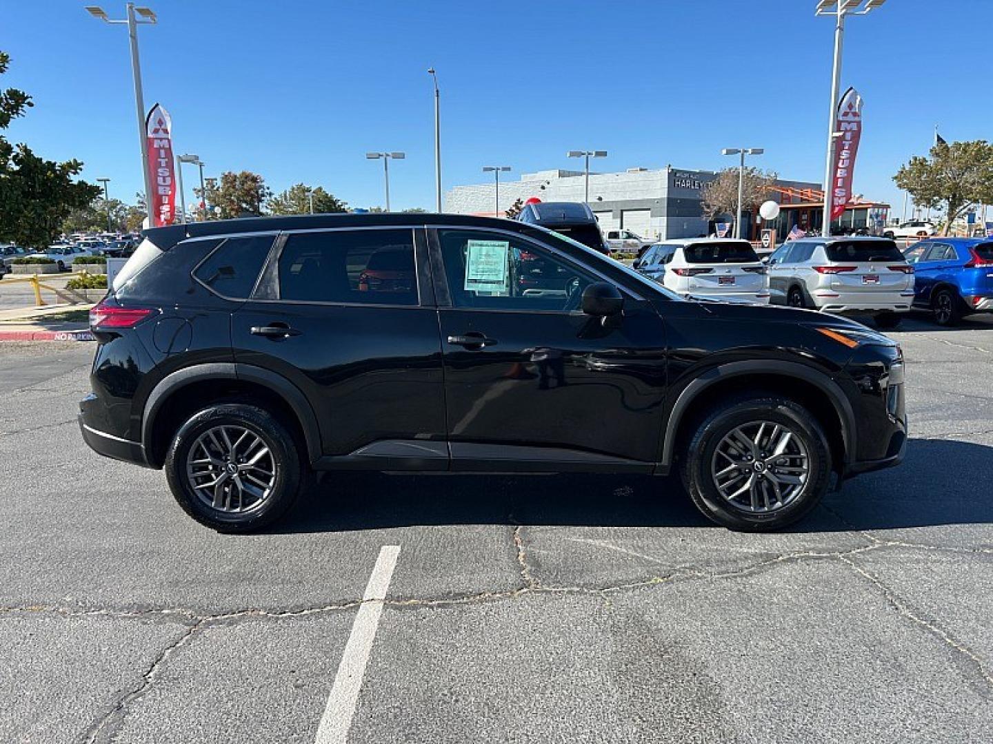2024 Black Nissan Rogue (5N1BT3AA8RC) with an 3-Cyl Turbo 1.5 Liter engine, Automatic CVT transmission, located at 412 Auto Vista Drive, Palmdale, 93551, (661) 945-0620, 34.592636, -118.136681- Photo#5