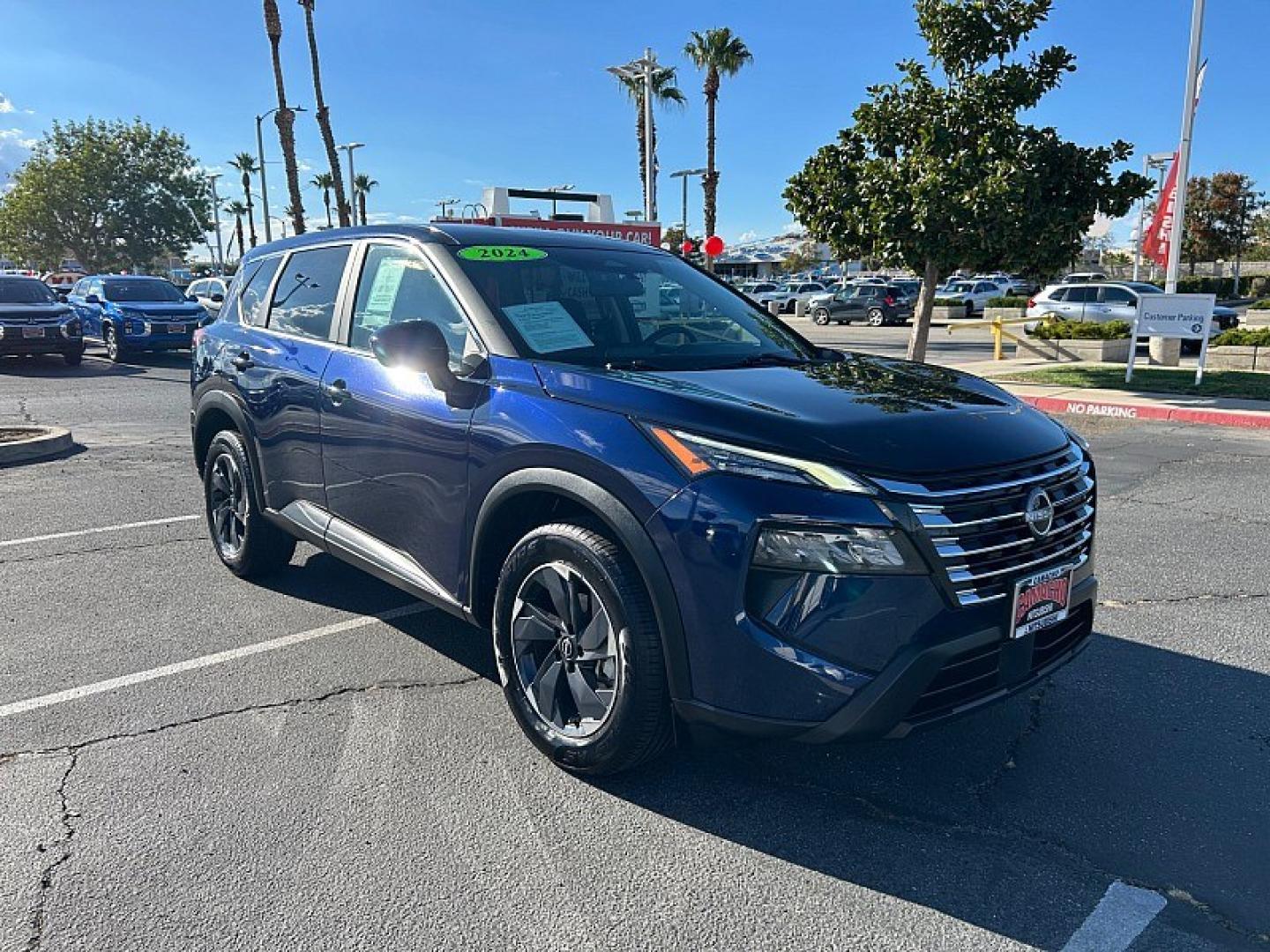 2024 Blue Nissan Rogue (5N1BT3BA5RC) with an 3-Cyl Turbo 1.5 Liter engine, Automatic CVT transmission, located at 412 Auto Vista Drive, Palmdale, 93551, (661) 945-0620, 34.592636, -118.136681- Photo#0