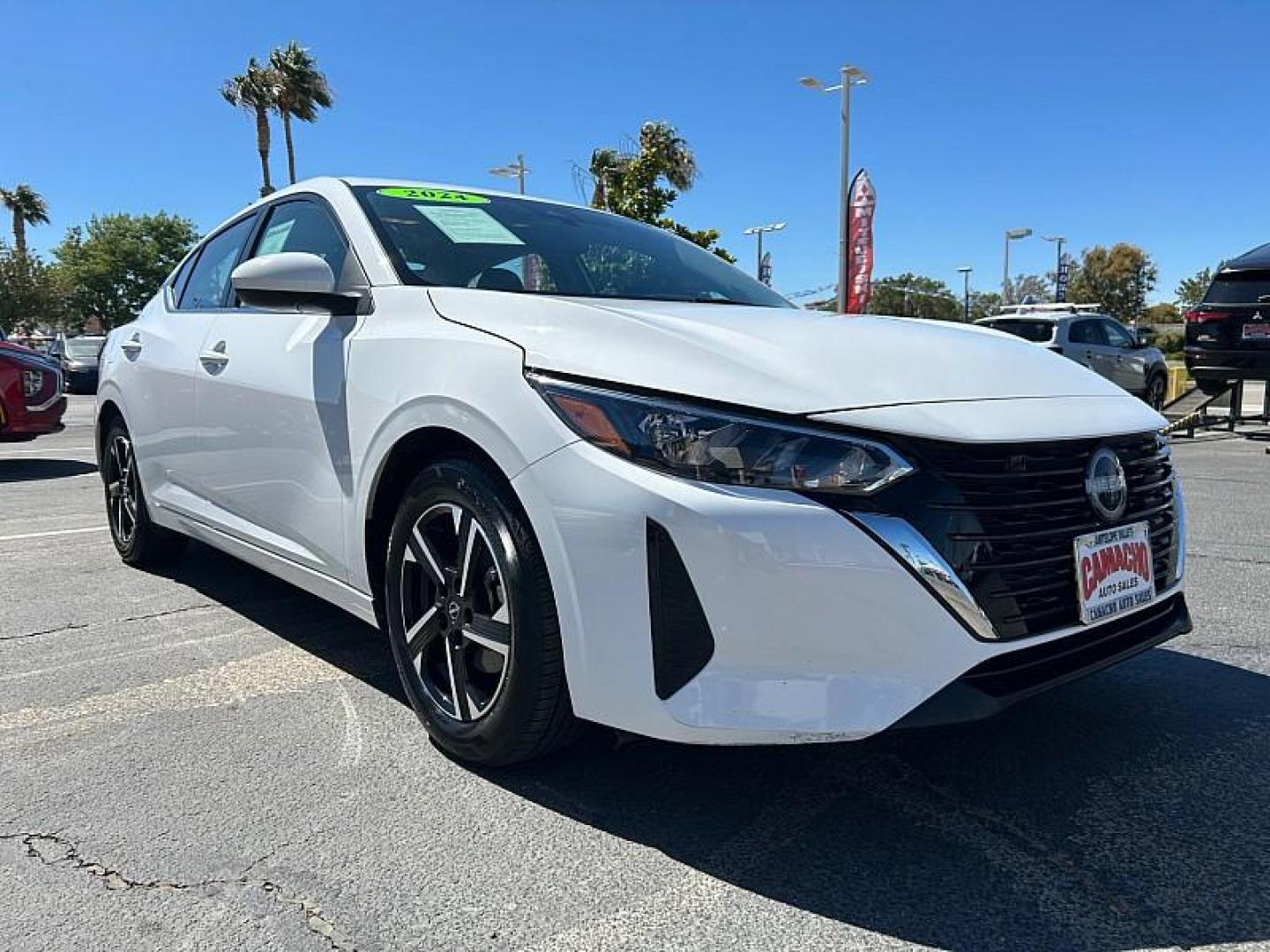 2024 WHITE Nissan Sentra (3N1AB8CV2RY) with an 4-Cyl 2.0 Liter engine, Automatic CVT w/Xtronic transmission, located at 412 Auto Vista Drive, Palmdale, 93551, (661) 945-0620, 34.592636, -118.136681 - Photo#0