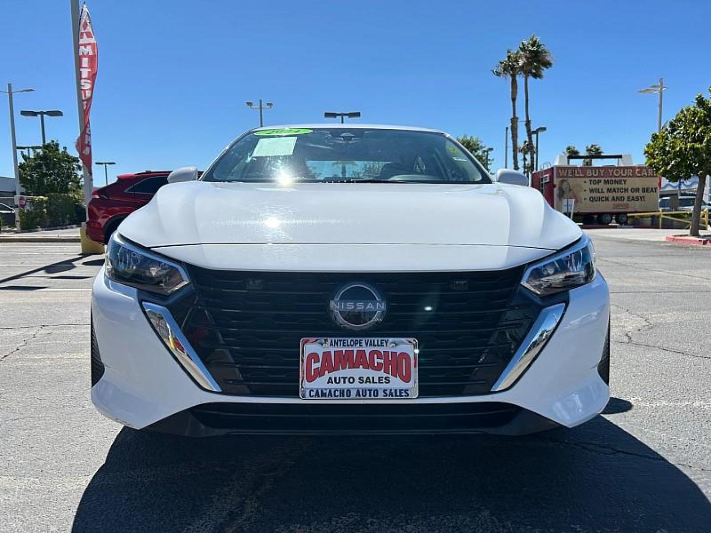 2024 WHITE Nissan Sentra (3N1AB8CV2RY) with an 4-Cyl 2.0 Liter engine, Automatic CVT w/Xtronic transmission, located at 412 Auto Vista Drive, Palmdale, 93551, (661) 945-0620, 34.592636, -118.136681 - Photo#3