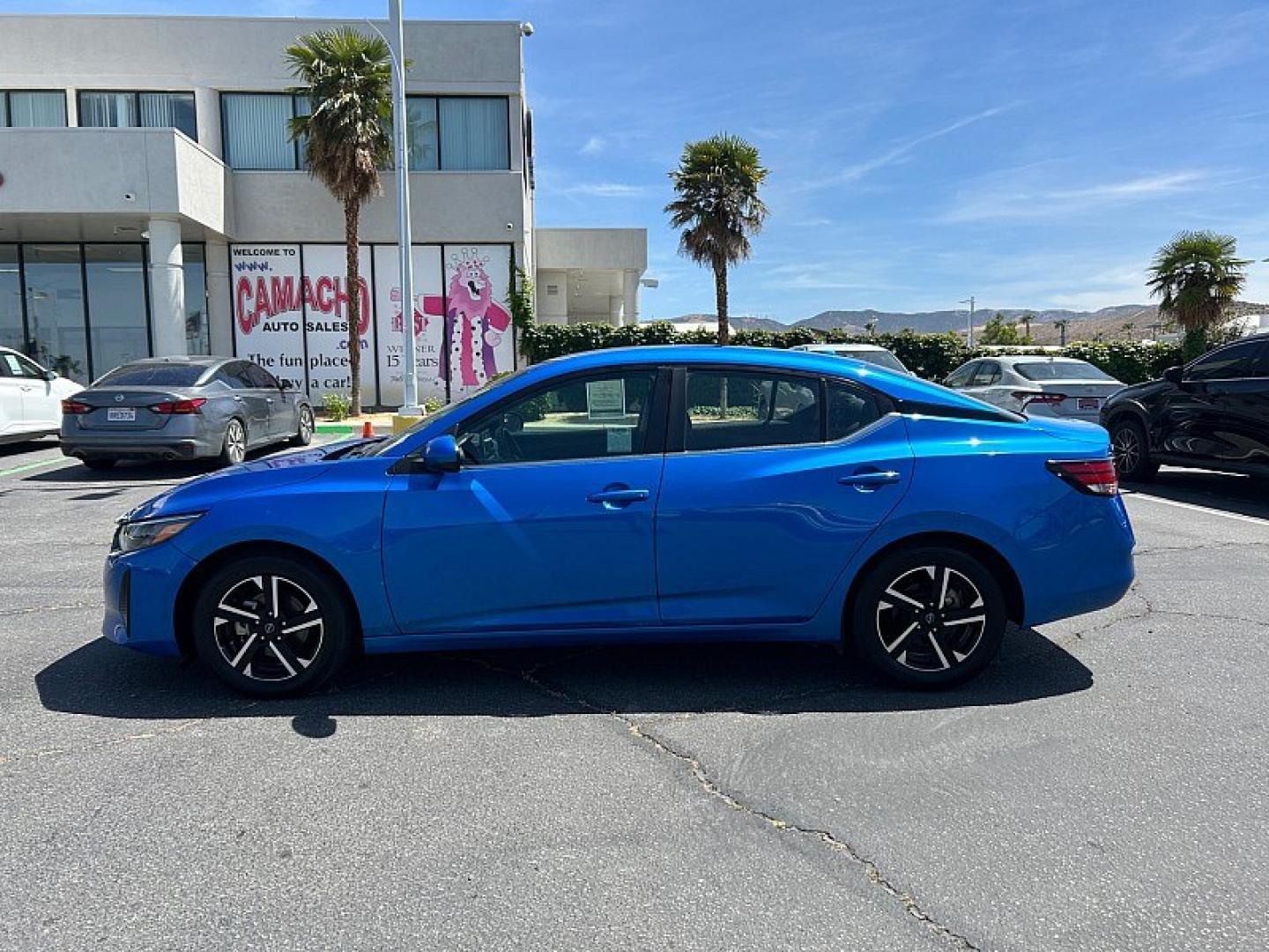 2024 BLUE Nissan Sentra (3N1AB8CVXRY) with an 4-Cyl 2.0 Liter engine, Automatic CVT w/Xtronic transmission, located at 412 Auto Vista Drive, Palmdale, 93551, (661) 945-0620, 34.592636, -118.136681- Photo#3