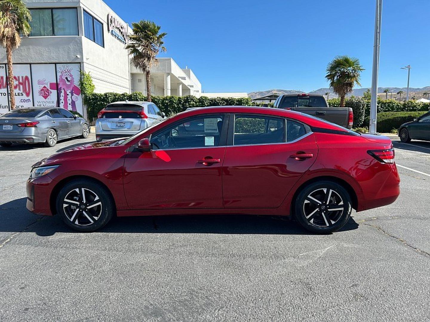 2024 RED Nissan Sentra (3N1AB8CV5RY) with an 4-Cyl 2.0 Liter engine, Automatic CVT w/Xtronic transmission, located at 412 Auto Vista Drive, Palmdale, 93551, (661) 945-0620, 34.592636, -118.136681- Photo#3